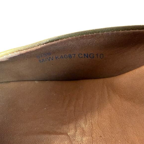 Kork Ease Women's Liliana Olive Green Leather and Suede Wedge Pumps - Size 8/39 - Picture 9 of 10